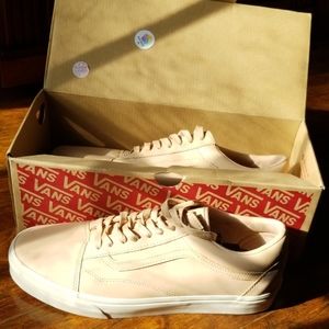 Tan Leather Old Skool DX Vans